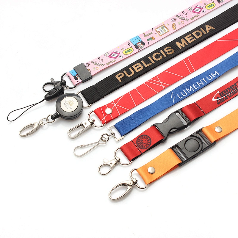 High quality neck custom polyester woven lanyards