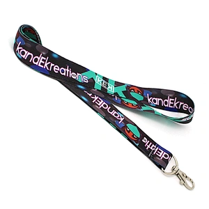 Wholesale personalized polyester sublimation lanyard with logo custom