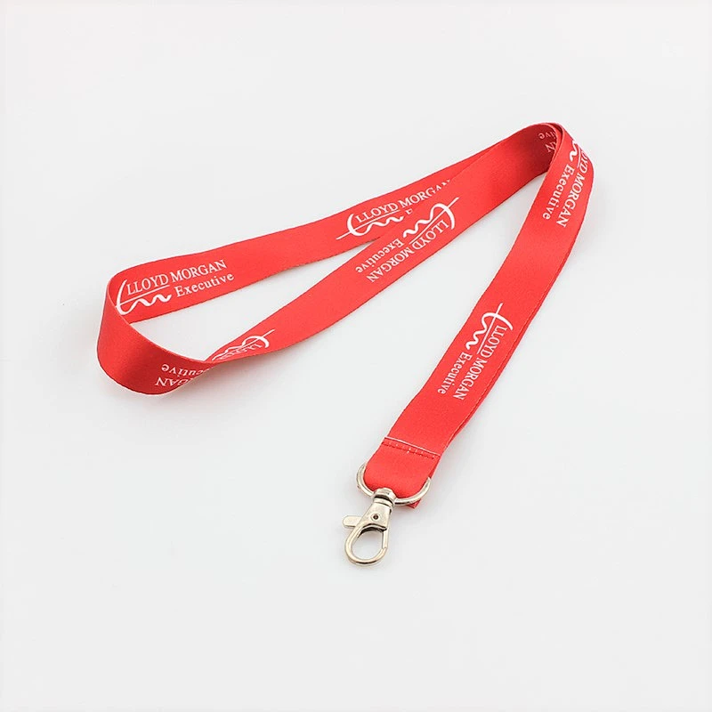 Flat polyester cheap personalize single custom sublimation lanyard