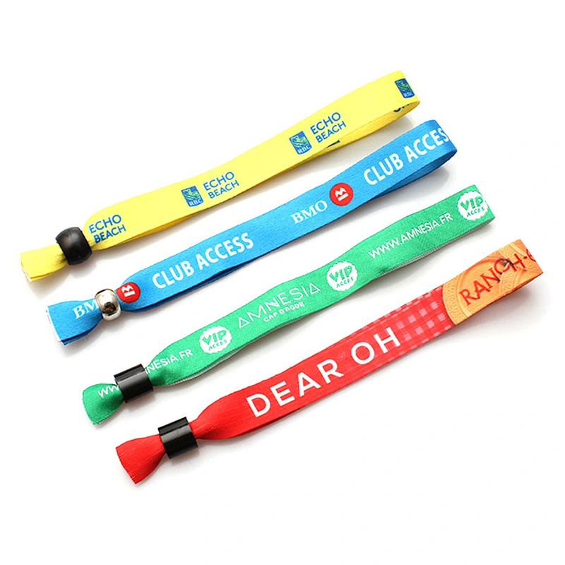 Soft festival beautiful polyester wristbands for decoration