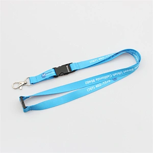 2019 new fashion high quality detachable plastic buckle sublimation polyester lanyard