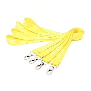Silk screen print narrow size customized true nylon lanyard