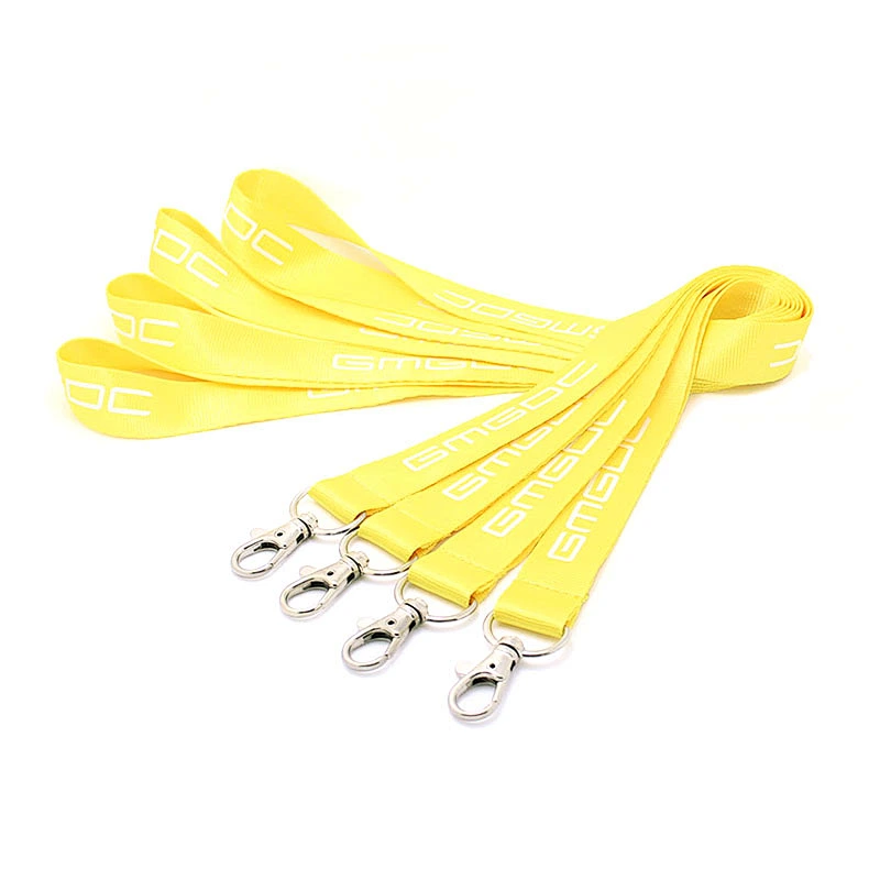 Silk screen print narrow size customized true nylon lanyard
