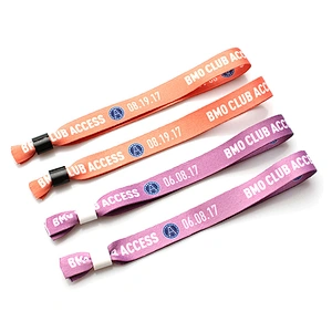 Music Party Personalized Ribbon Stain Bracelet With Cool Logo