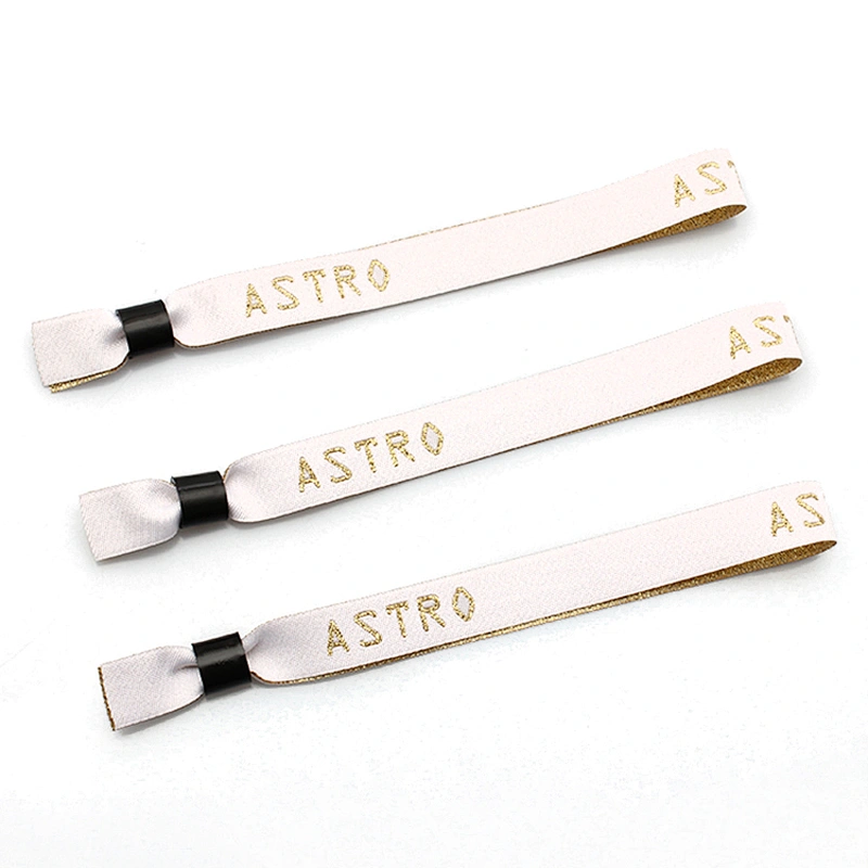 Promotional Custom Design Cheap Polyester Wristband No Minimum Order