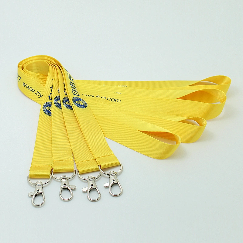 Silk screen print narrow size customized true nylon lanyard