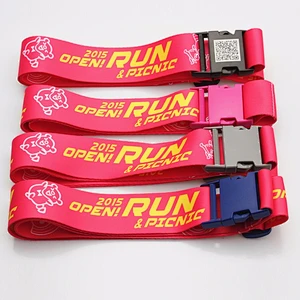 Custom new product polyester breakaway luggage strap belt with your logo