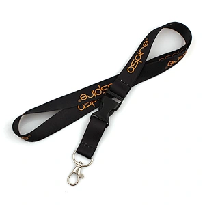Manufacturer custom high quality lanyard with breakaway buckle