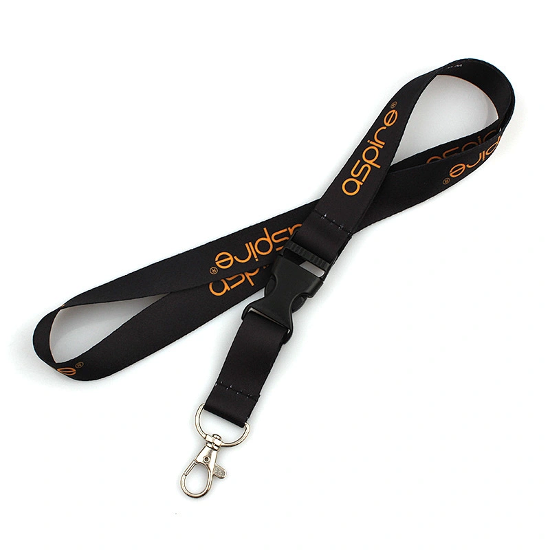 Manufacturer custom high quality lanyard with breakaway buckle