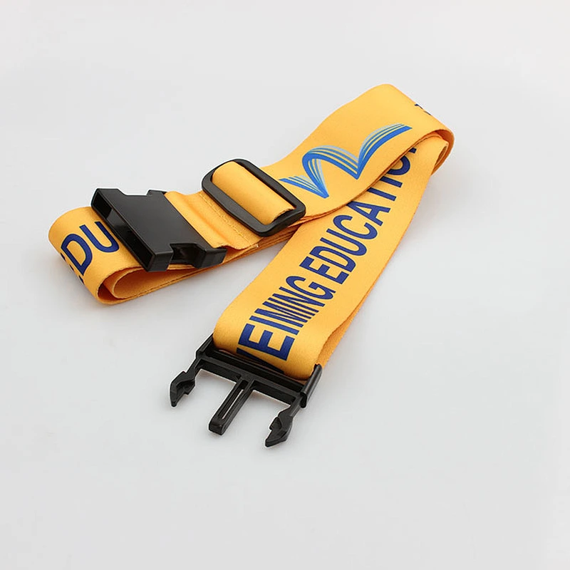Custom new product polyester adjustable luggage strap belt with your logo