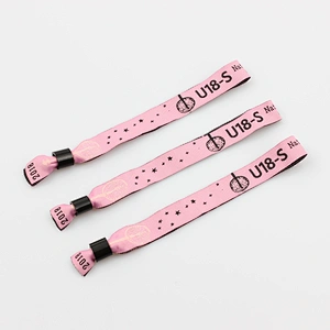 Thin hand band decoration wedding favors gift festival cloth woven wristbands for events