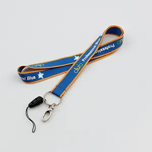 Wholesale factory direct selling made of polyester materials lanyard