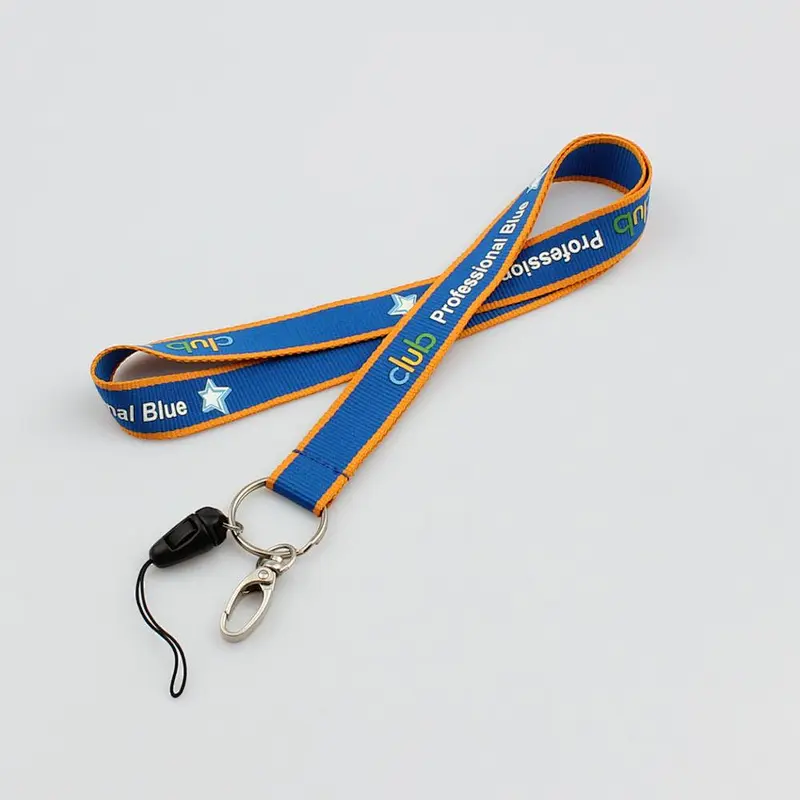 Wholesale factory direct selling made of polyester materials lanyard