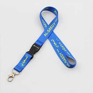 Factory price personalized custom polyester printed lanyard no minimum order