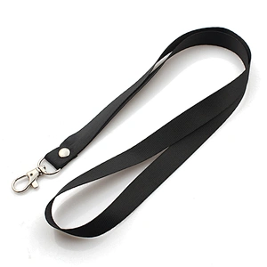 Mix color black blank plain key lanyard for customized wholesale