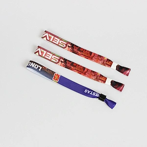 Great quality but low price custom fabric wristbands for festival