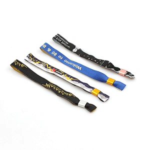 Factory direct support woven design VIP sport wristbands for events
