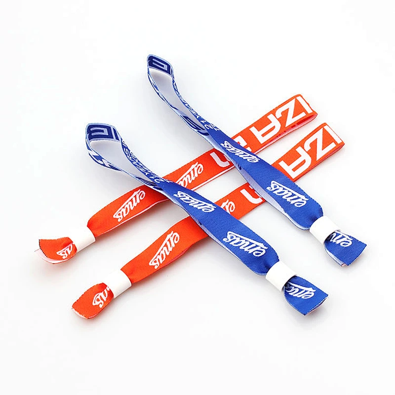 Festival Wristband Fashion Promotional Event Woven Plastic Lock Bracelet