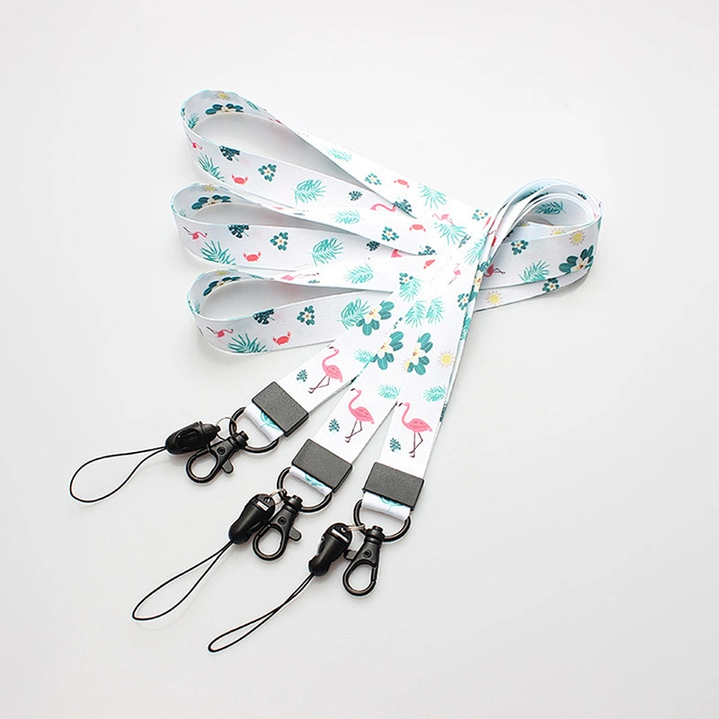 Cheap wholesale custom logo sublimation printed polyester lanyard