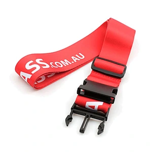Factory direct sale customized heat transfer luggage belt with adjustable buckle