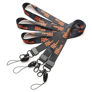 Factory price heat printing custom design logo neck lanyard cell phone loop