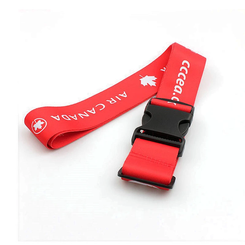 Wholesale colorful travel belt luggage strap with breakaway plastic hook