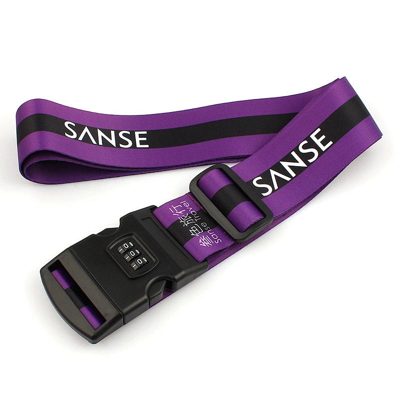Popular free design sublimation printing eco friendly custom polyester luggage belt