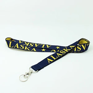 Never fading high quality custom woven lanyards no minimum order