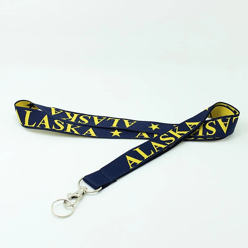 Never fading high quality custom woven lanyards no minimum order