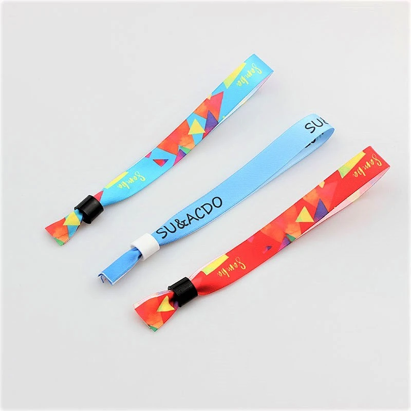 Best selling items cheap eco-friendly polyester satin wristband