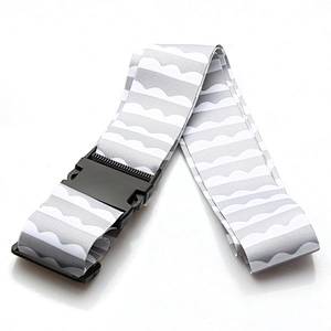 Eco-friendly printing personalized luggage tag break line strap