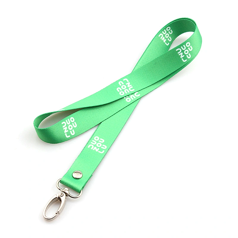 New trend fashion custom printed ribbon lanyard neck strap keychain