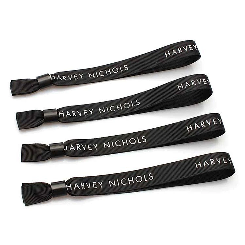 Custom flash polyester wristbands for party decoration