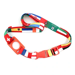 Wholesale custom water bottle holder neck lanyard strap