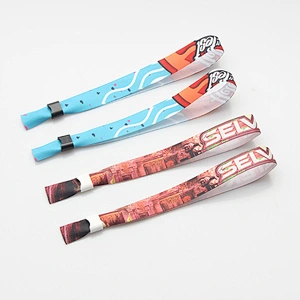 Personalized Festival Fabric Bracelets, Party Favor Printing Wristbands for Event Custom