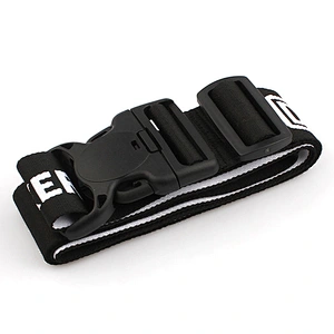 Custom product polyester adjustable luggage strap belt with your logo