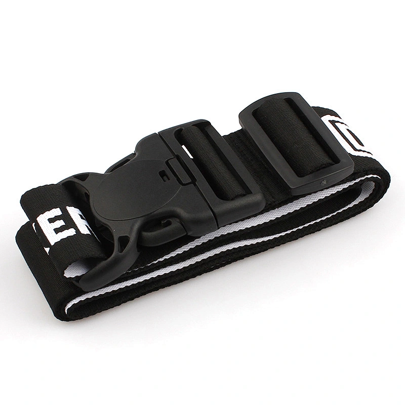 Custom product polyester adjustable luggage strap belt with your logo