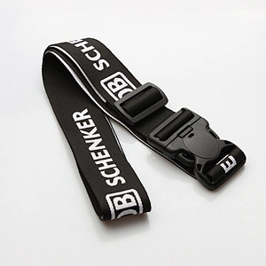 New arrival hot sale fashion woven luggage strap with retractable buckle