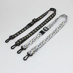 Custom beauty two buckle sublimation high end lanyard