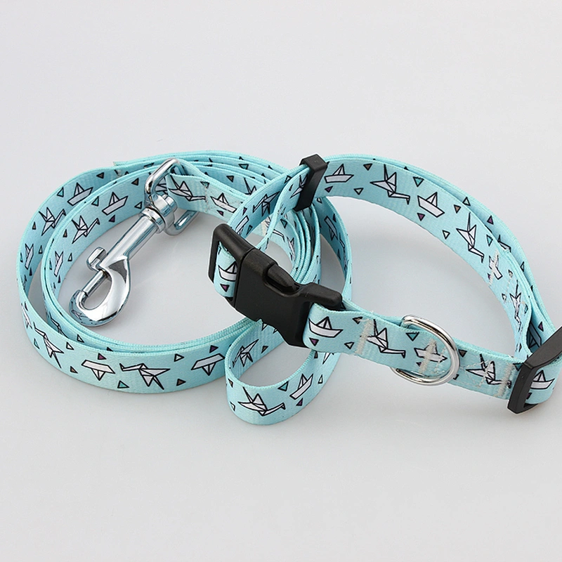 Personalized design free premium dog leash and collar sets