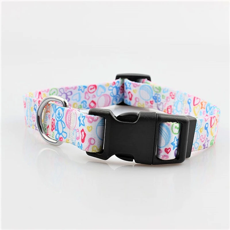 Premium quality adjustable polyester dog collar for training