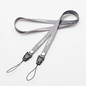 Plain sublimation printed polyester lanyard custom for mobile phone