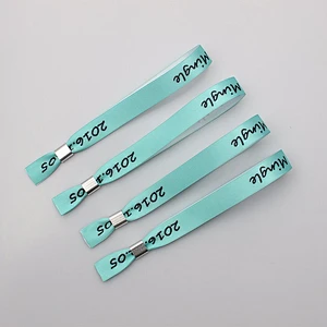 Promotional personalized gifts custom bulk buy festival wristband clasp