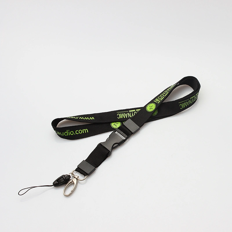 Metal hook nylon disconnected neck lanyard snap buckle for business
