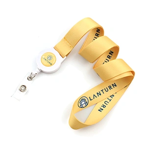 New designed custom breakaway buckle id badge holder colorful neck lanyards