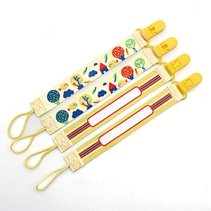 Factory custom baby soother clip pacifier clip chain