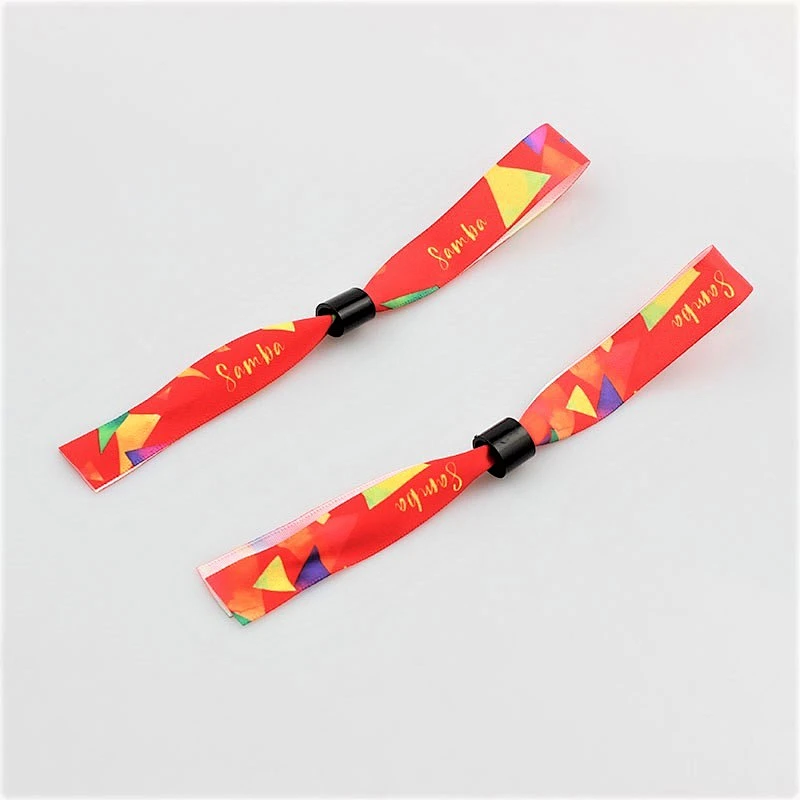 2019 latest different color customized ribbon bracelets with plastic hollow locks