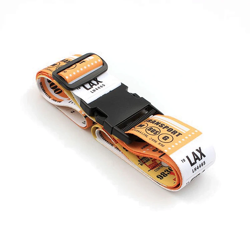 Personalized combination luggage belt with normal breakaway lock for security suitcase