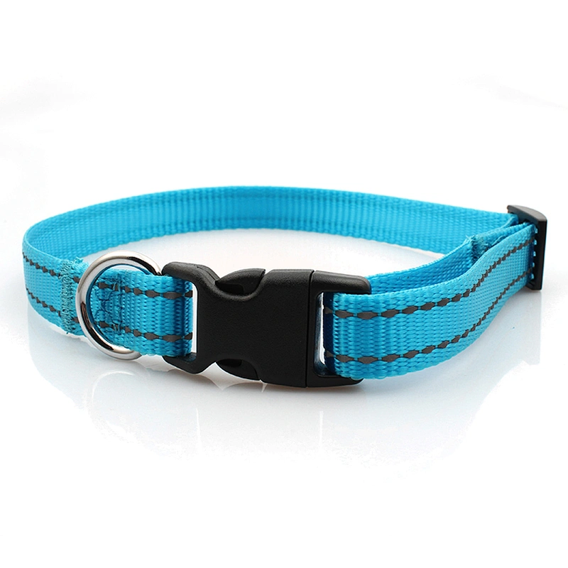 Cheap personalized design blue retractable dog leash and collar