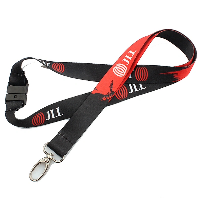 OEM personalized polyester printing custom unique logo lanyard for camera